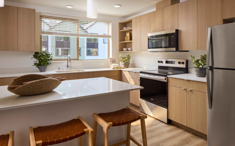 Three bedroom model kitchen